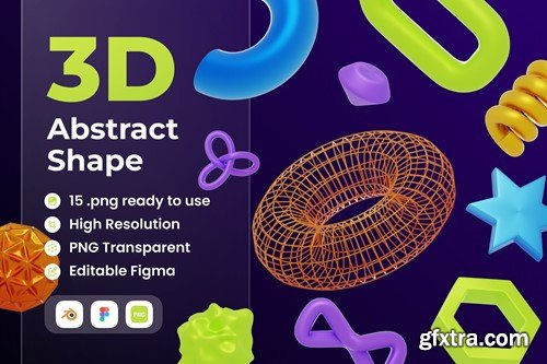 Abstract Shape 3D Illustration J3DEBBQ