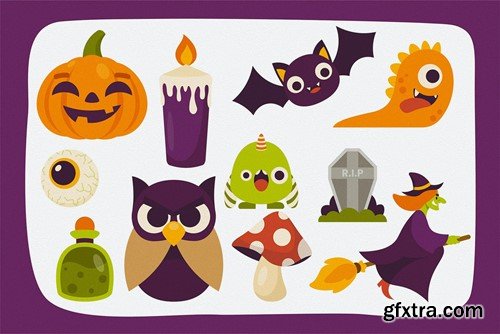 Halloween Vector Clipart Pack 37928J9