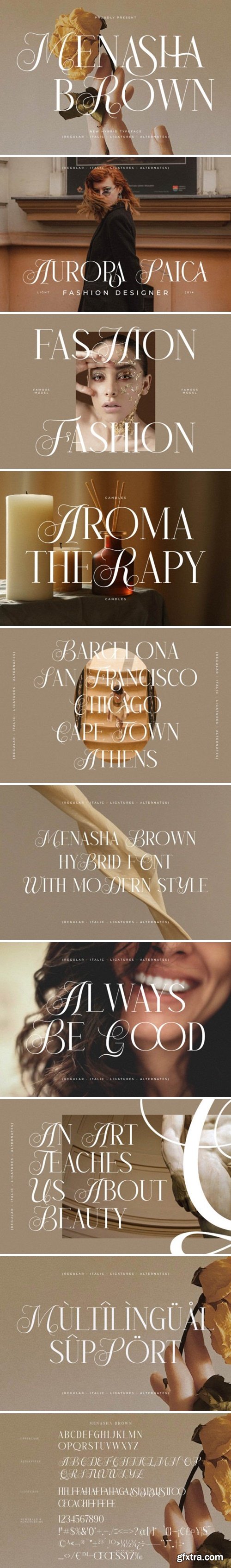 Menasha Brown Font