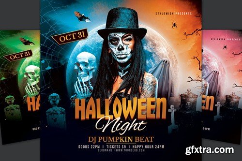 Halloween Night Flyer BGMKZDL