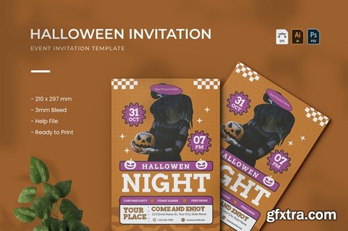 Halloween - Event Invitation NFKSBA6