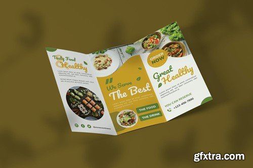 Vegan Food - Trifold Brochure 7SBSM7N