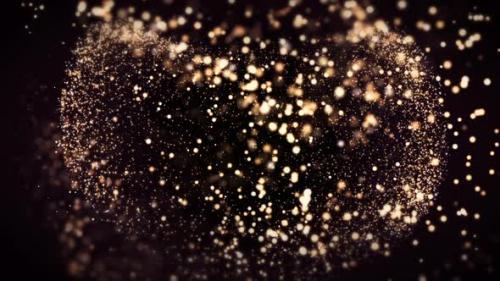 Videohive - Movement Of Golden Particles - 47927875 - 47927875