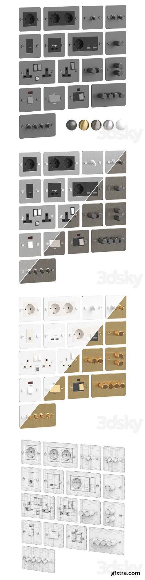 Electrical outlets and switches Buster & Punch