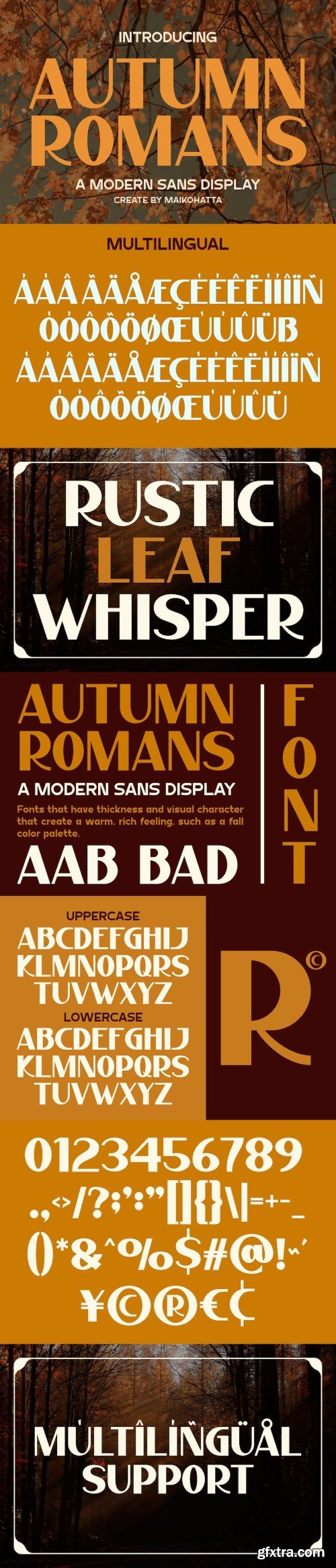 Autumn Romans - Modern Sans Display