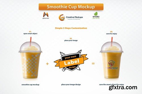 Smoothie Cup Mockup DXT2KKD