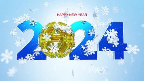 Videohive - Happy New Year Greeting Card 2024 - 47936478 - 47936478