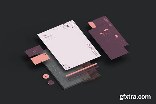 Stationary Branding Mockups 8YMCTNC