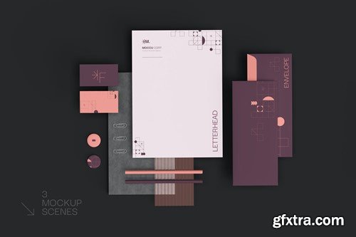 Stationary Branding Mockups 8YMCTNC