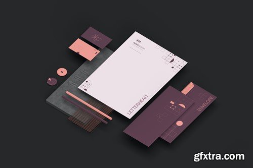 Stationary Branding Mockups 8YMCTNC