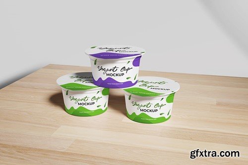 Yogurt Cup Mockup F596KZY