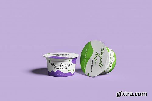 Yogurt Cup Mockup F596KZY