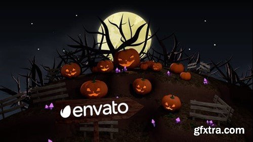 Videohive Halloween Pumpkin Lantern Farm 47904490