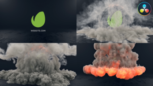 Videohive - Smoke Logo for DaVinci Resolve - 47794155 - 47794155