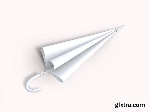 Folded Umbrella Branding Mockup Set ZPGJSQQ