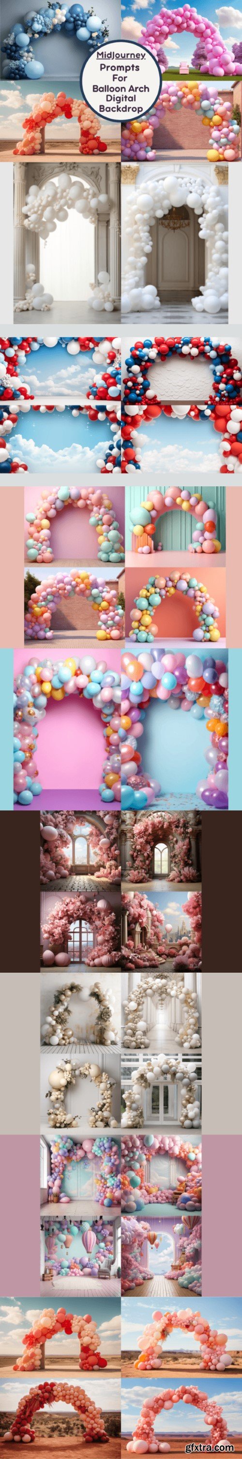 Prompt for Balloon Arch Digital Backdrop