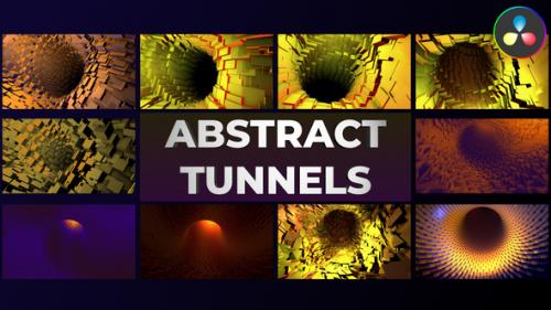 Videohive - Abstract Tunnels for DaVinci Resolve - 47795741 - 47795741