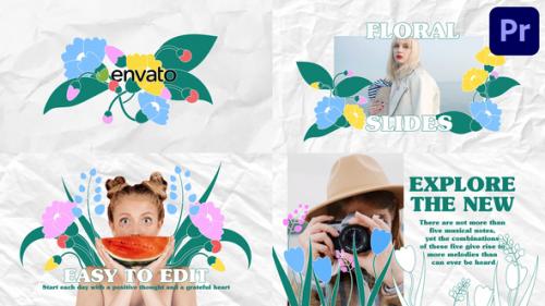 Videohive - Floral Slides for Premiere Pro - 47818687 - 47818687