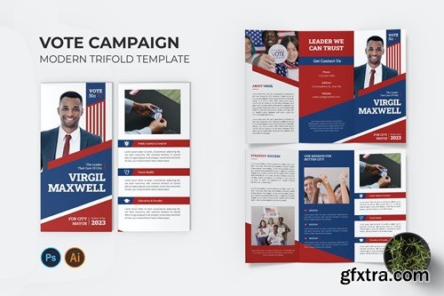 Vote Campaign Trifold Brochure RWJRDWD