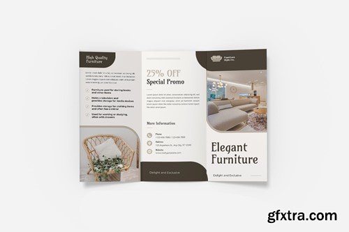 Elegant Furniture Trifold Brochure C2X3PMU