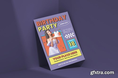 Pop Up - Birthday Invitation 6MLFLTH