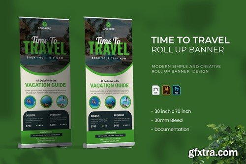 Time to Travel - Roll Up Banner FV6LTSH