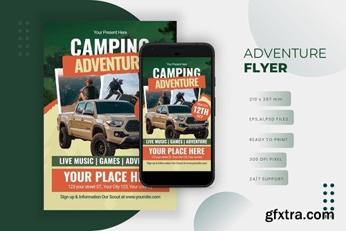 Camp Adventure - Flyer M4BCM3Y