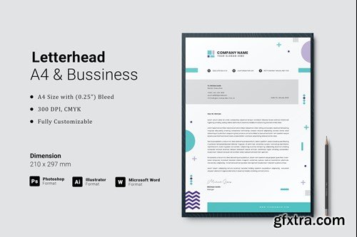 Creative Letterhead Template ZV6S4CY