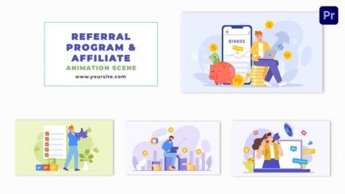 Videohive - Referral Program and Affiliate Marketing Animation Scene - 47882320 - 47882320