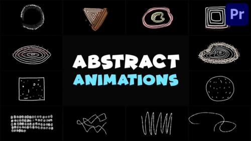 Videohive - Abstract Scribble Animations | Premiere Pro MOGRT - 47888329 - 47888329