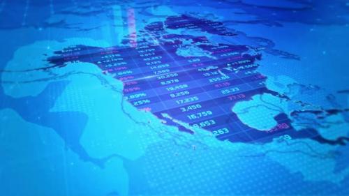 Videohive - North America stock market and economic business growth - 47897148 - 47897148