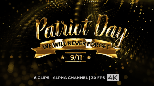 Videohive - Patriot Day Text Animation - 47897579 - 47897579