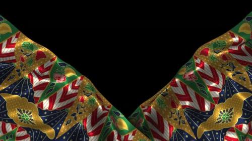 Videohive - Indonesia Ethnic Silk Pattern Cloth Sarung Batik Jakarta Betawi Songket Kebaya Wave Alpha Channel 3 - 47899576 - 47899576