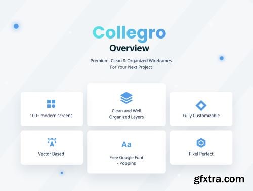 Collegro - A College Social Media App UI Kit Ui8.net