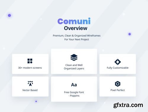 Comuni - Social Media App UI Kit Ui8.net