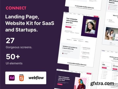 Connect | Plug & Play Website Kit for Startups Ui8.net