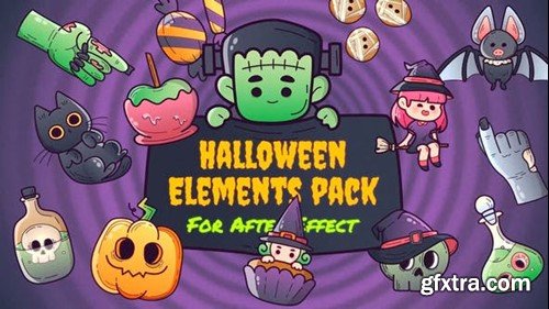 Videohive Halloween Animated Elements 47926927