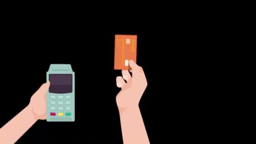 Videohive - Payment With Credit Card Alpha Channel - 47900926 - 47900926