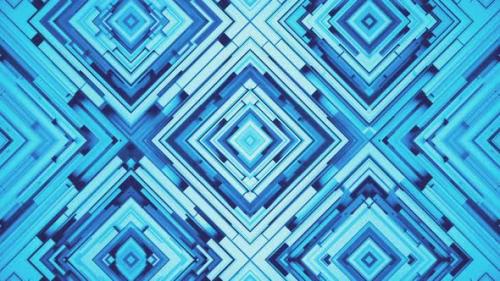 Videohive - Rhombus - Blue Dynamic Geometric Pattern - 47900938 - 47900938