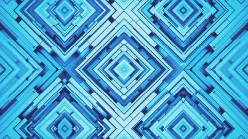 Videohive - Rhombus - Blue Dynamic Geometric Pattern - 47900939 - 47900939