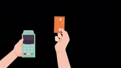 Videohive - Payment With Credit Card Alpha Channel 4k - 47900959 - 47900959