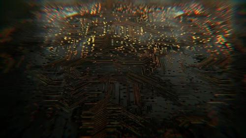 Videohive - Circuit Board Flythrough - 47901079 - 47901079