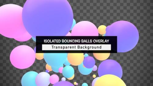 Videohive - Isolated Bouncing Balls Overlay - 47905723 - 47905723