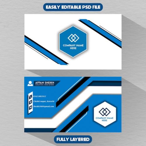 Premium PSD | Simple and professional business card design Premium PSD