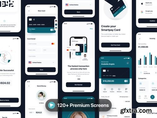 Smartpay - Fintech App iOS UI Kit Ui8.net