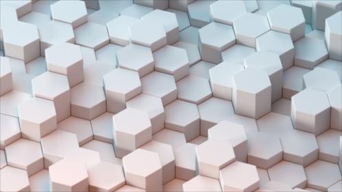 Videohive - Pastel White Hexagons 51 - 47906958 - 47906958