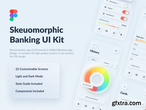 Skeuomorph Wallet Banking App UI Kit Ui8.net