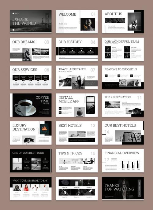 Minimal Business Presentation Layout 640538299