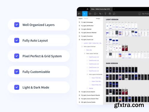 Sinau - Elearning Online Course App UI Kit Ui8.net