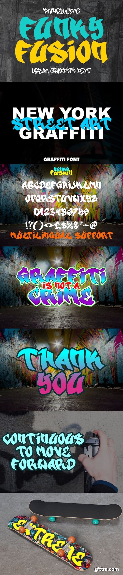 Funky Fusion - Urban Graffiti Font